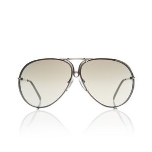Porsche Design Sunglasses - P'8478-B(60)Titanium Silver Full Frame Aviator TWO